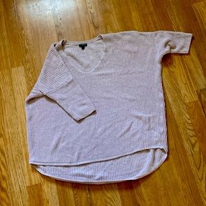 Express Oversized Lightweight Sweater Blush Pink With Sparkly Detailing Size L